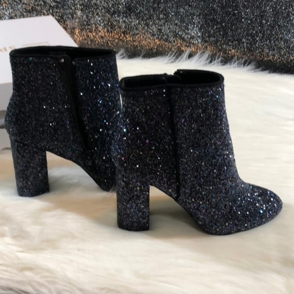 SOLD‼ Talcahuano Navy Glitter Ankle Boot - Picture 4 of 8